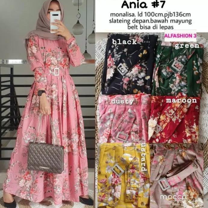 Gamis monalisa / ania maxy dress / gamis monalisa bangkok