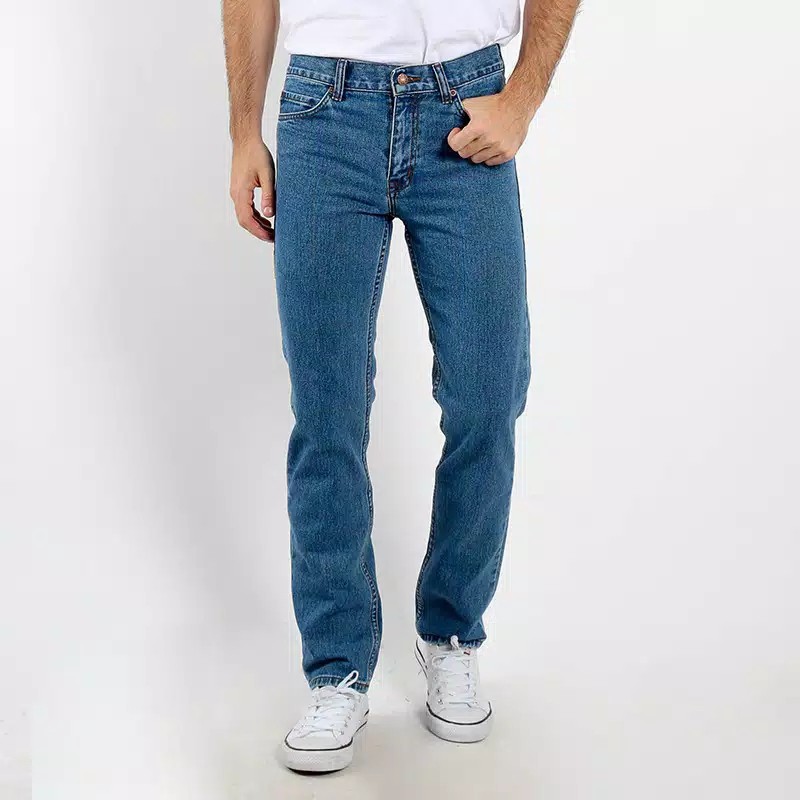 Edwin Celana Jeans Vegas 08 Reguler Fit Pria Panjang Blue GRATIS ONGKIR 100% KE SELURUH INDONESIA