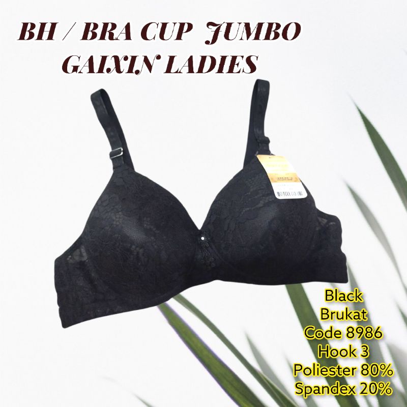 BH / BRA Gaixin Ladies Cup Jumbo Tanpa Kawat Kait 3