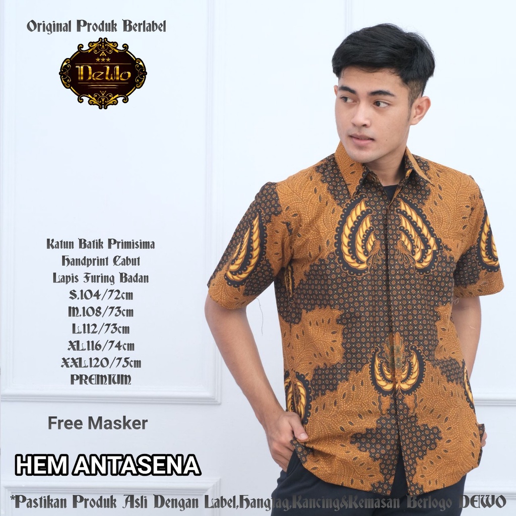 ANTASENA DEWO BATIKSOLOAMANAH KEMEJA BAJU BATIK PRIA SOLO LENGAN PENDEK PANJANG LAPIS FURING ATASAN BATIK PREMIUM MODERN KATUN HALUS PRANG KEMBANG CITRAUIDHA DEWANGGA NARAYANA PRABA WISANGGENI BLACKPINK ATMADEWA HITAM RAGNALA HITAM RAGNALA KUNING PARANG