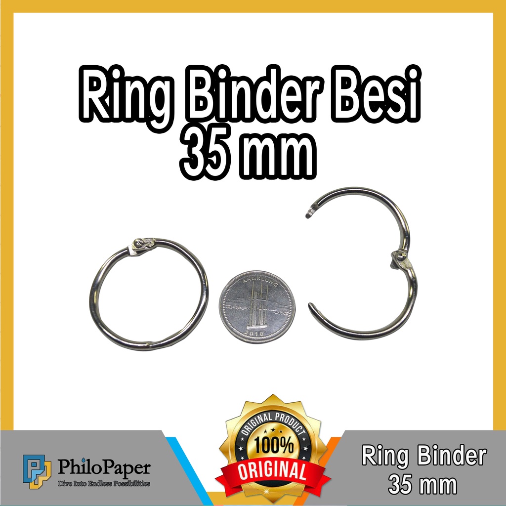 Jual Atk Ring Binder Besi Mm Ring Mekanik Buka Tutup Shopee