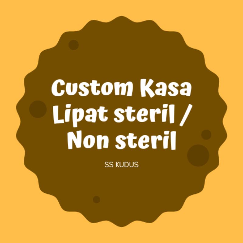 Kustom kasa lipat steril/Non steril