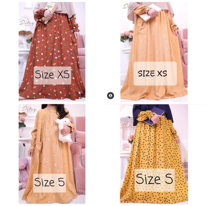 Ditsy Reject Kalmio Mustard Little Kalmio Paint Brown XS