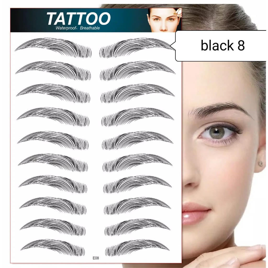Stiker Tato Alis Semi Permanen 4d Tahan Air Dan Lama Isi/ Stiker tato / sulam alis