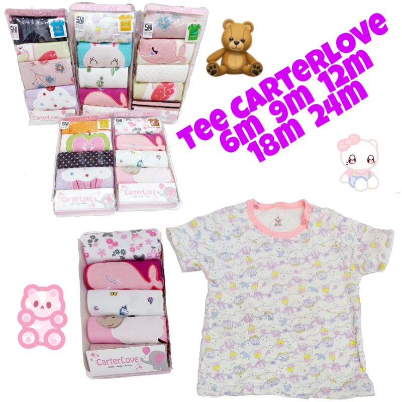 TEE(KAOS) BABY IMPORT 5 IN 1 CARTERLOVE