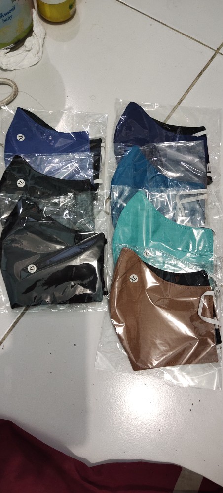 Masker Kain 3 Lapis / 3 Ply - Non Medis - Bisa Dicuci