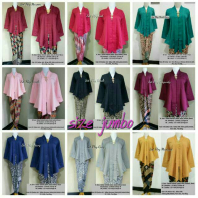 CUSTOM SIZE SETELAN KUTUBARU ENCIM FLOY ROK LILIT INSTAN BATIK MODERN SILK PRADA ALL SIZE JUMBO BIG