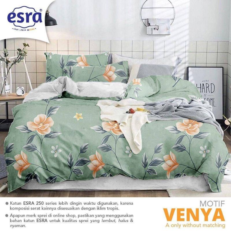 SPREI MOTIF VENYA/KATUN ESRA/SPREI BUNGA HIJAU/SPREI DEWASA/SPREI CUSTOM