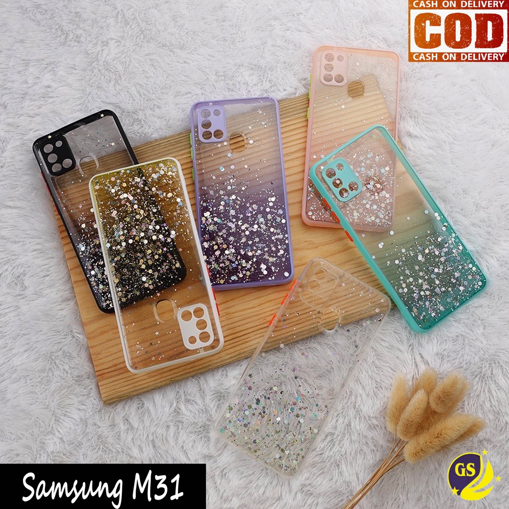 Samsung A03 A03S A03 Core A02S A31 A51 A71 A02 M02 A21S A11 M11 Case Dove Glitter Bling Star Light Candy  Camera Macaron Gliter Pelindung Kamera