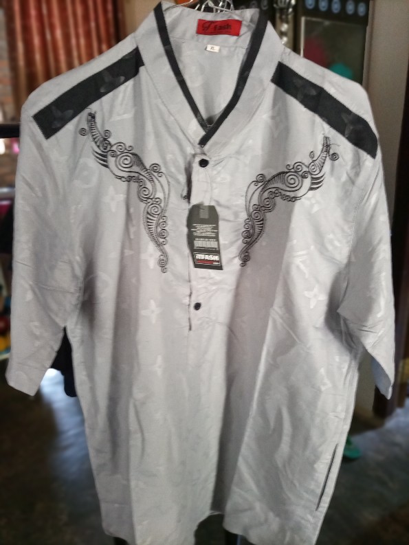 Grosir Trolistore Kemeja Batik Pria Motif Baron Kukup Pjg Lengan Panjang Seragam Batik Cowok Pria