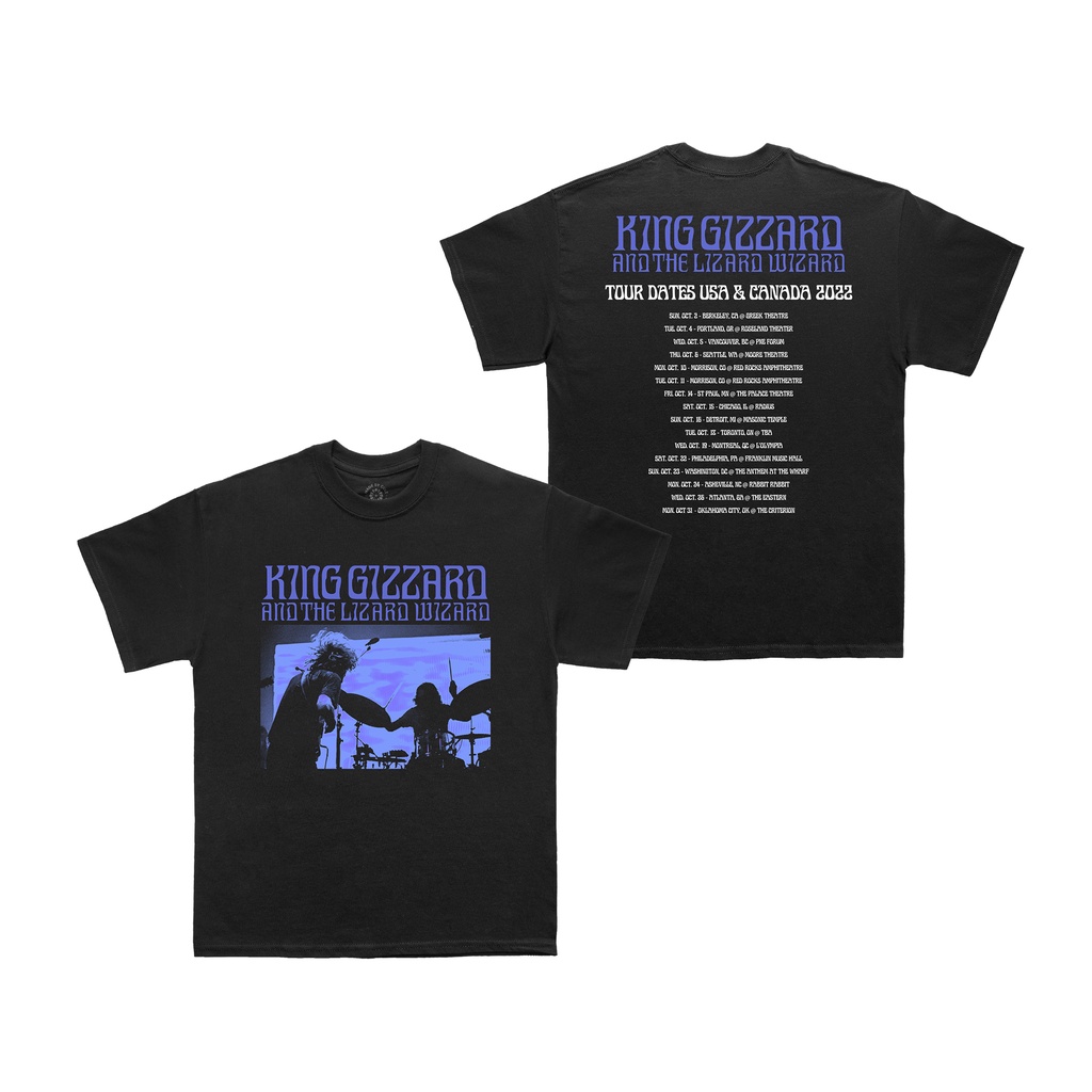 KING GIZZARD AND THE LIZARD WIZARD - USA CANADA TOUR 2022 / KAOS BAND / T-SHIRT MUSIC / UNOFFICIAL M