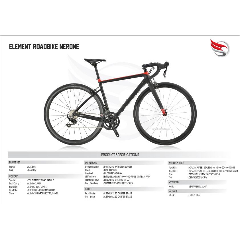 Element Roadbike Nerone terbaru