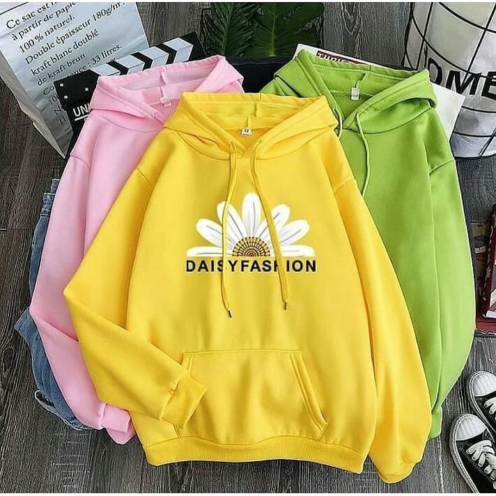 RCL - SWEATER HOODIE JUMPER DAISY FASHION SIZE L-XL (PRIA &amp; WANITA)