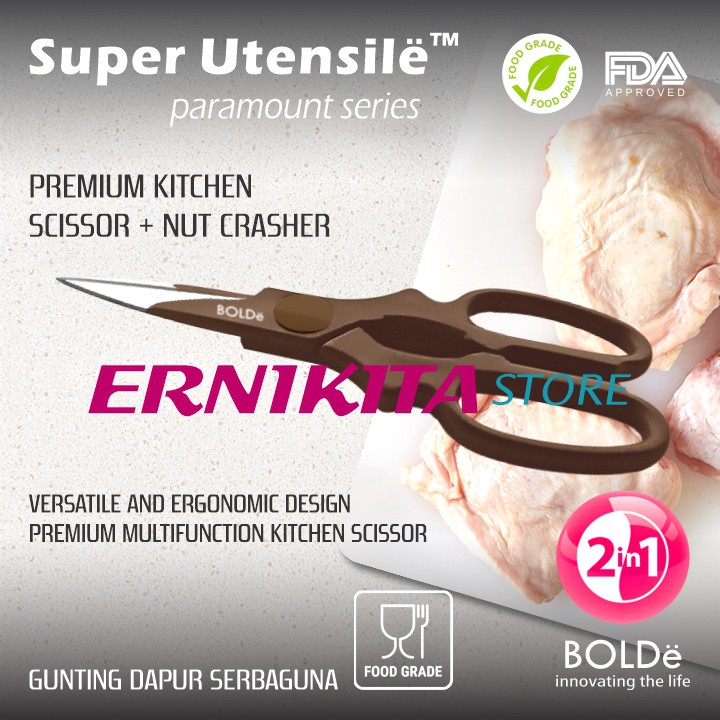 BOLDe SCISSOR PARAMOUNT / ELECTRA SERIES - Super Utensil Gunting Dapur 2 in 1