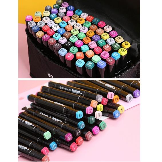 

PRODUK TREND touch 80/60/48/36/24/12 Colors Twin Tip Pen Marker Set Dual Head Oily Alcoholic Sketch Markers Brush Pen For Draw Manga Animation Design Art Supplies ❅ 859