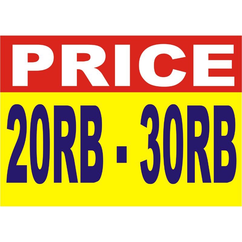 

Price / KERTAS TULISAN LAMINATING / KERTAS HARGA BANDROL / NAMETAG HARGA JUALAN / Tag harga / KERTAS OBRAL HARGA JUALAN