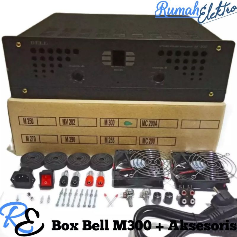 Box BELL Power Amplifier M300 M 300 Plus Aksesoris