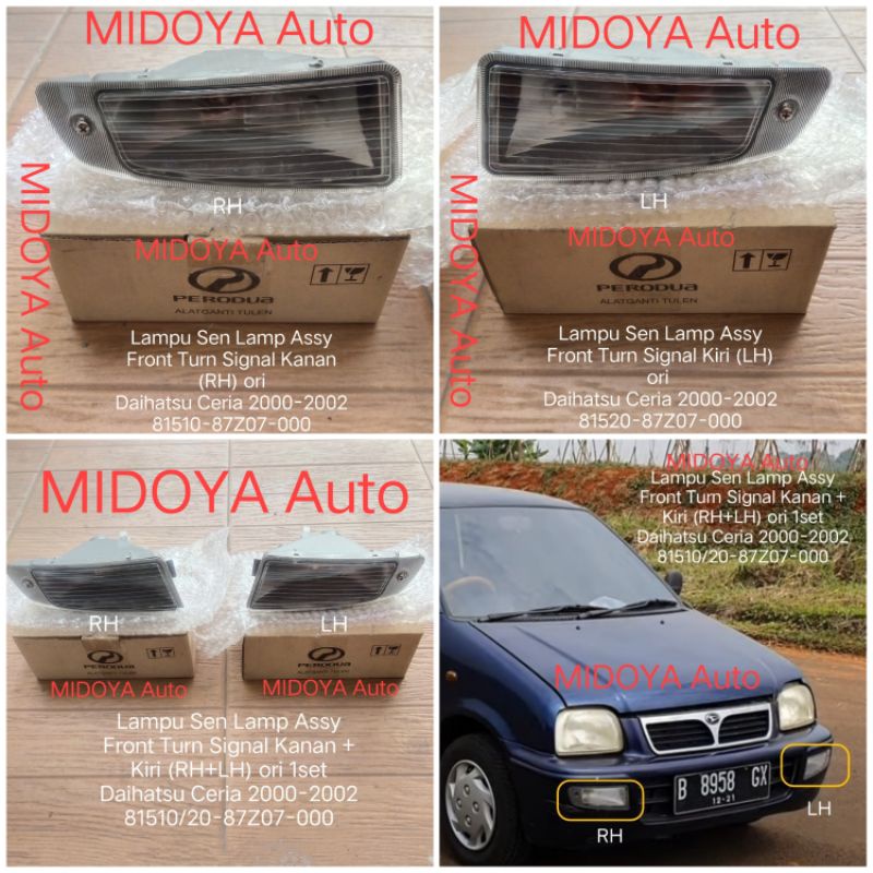 Lampu Sen Lamp Assy Front Turn Signal Daihatsu Ceria 2000-2002 ori