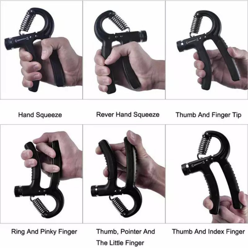 HAND GRIP/HANDGRIP ADJUSTABLE 5-60 KG ALAT LATIHAN OTOT/PENGUAT TANGAN