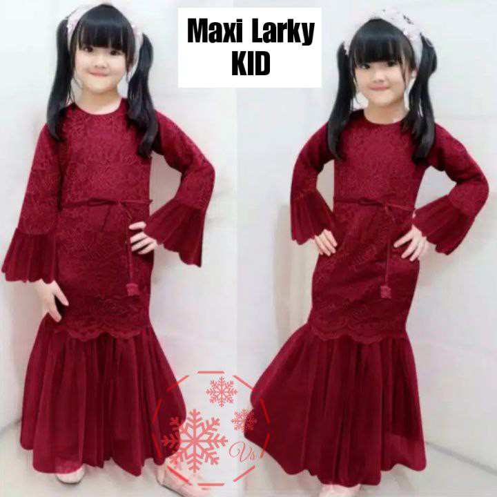 MX LARKY KIDS ANAK / BRUKAT PESTA ANAK WANITA / LENGAN PANJANG