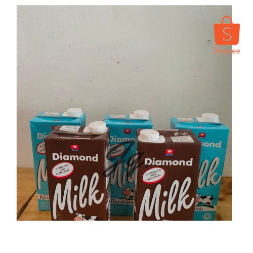 PAKET UHT DIAMOND PREMIUM 3 pcs & CHOCOLATE 2 pcs 946 ml 5 PCS 1 LITER / SELITER 1000