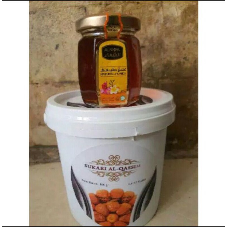

Paket Hemat Kurma Sukari 850 gr dan Madu Ashifa 125 gr