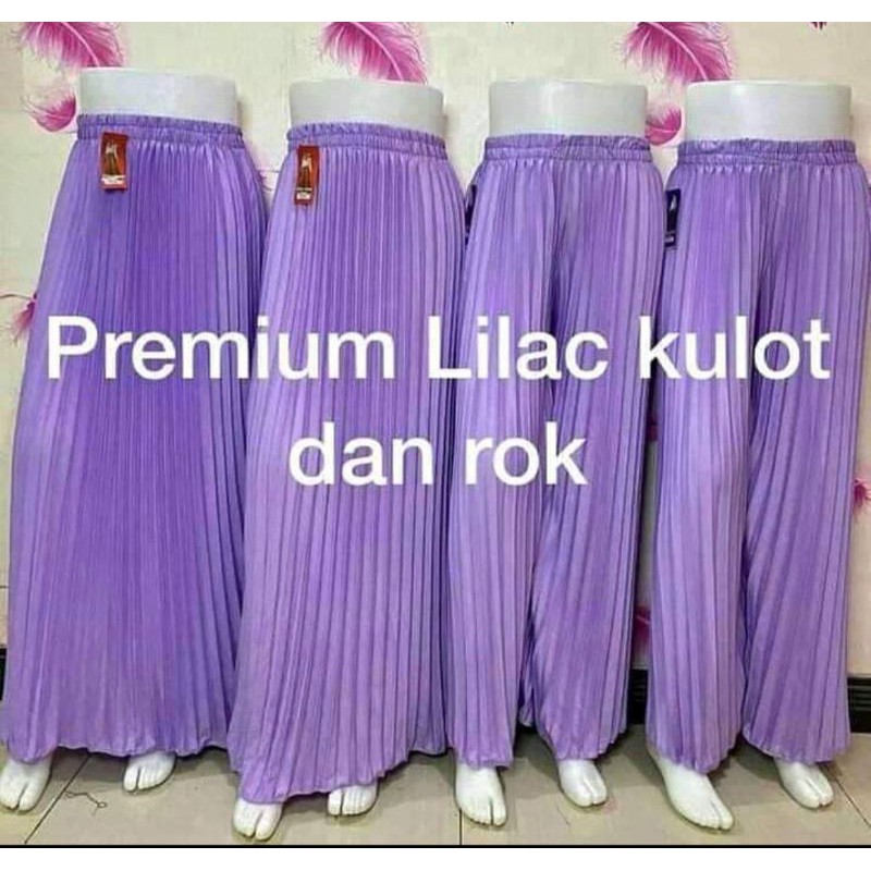 KULOT DAN ROK PRISKET//KHUSUS WARNA LILAC