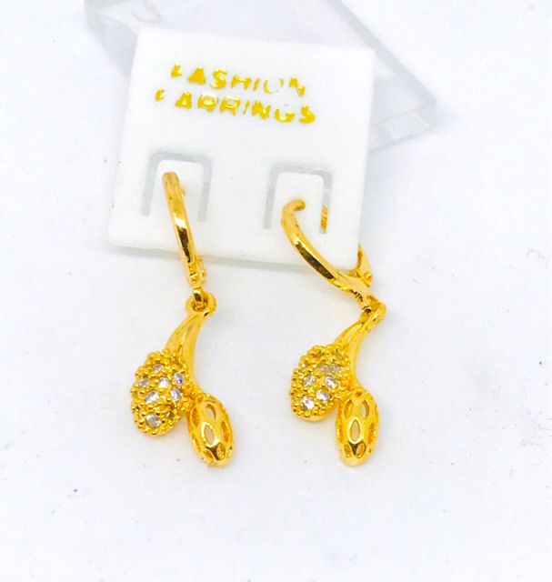 Anting wanita // anting jurai // anting permata // perhiasan lapis emas //anting