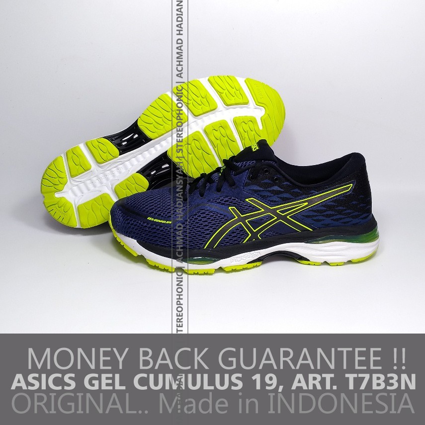 asics navy running shoes