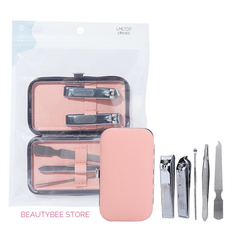 MENIPEDI SET / MENICURE SET / BEAUTY SET / GUNTING KUKU ISI 5 STAINLESS STEEL C0181