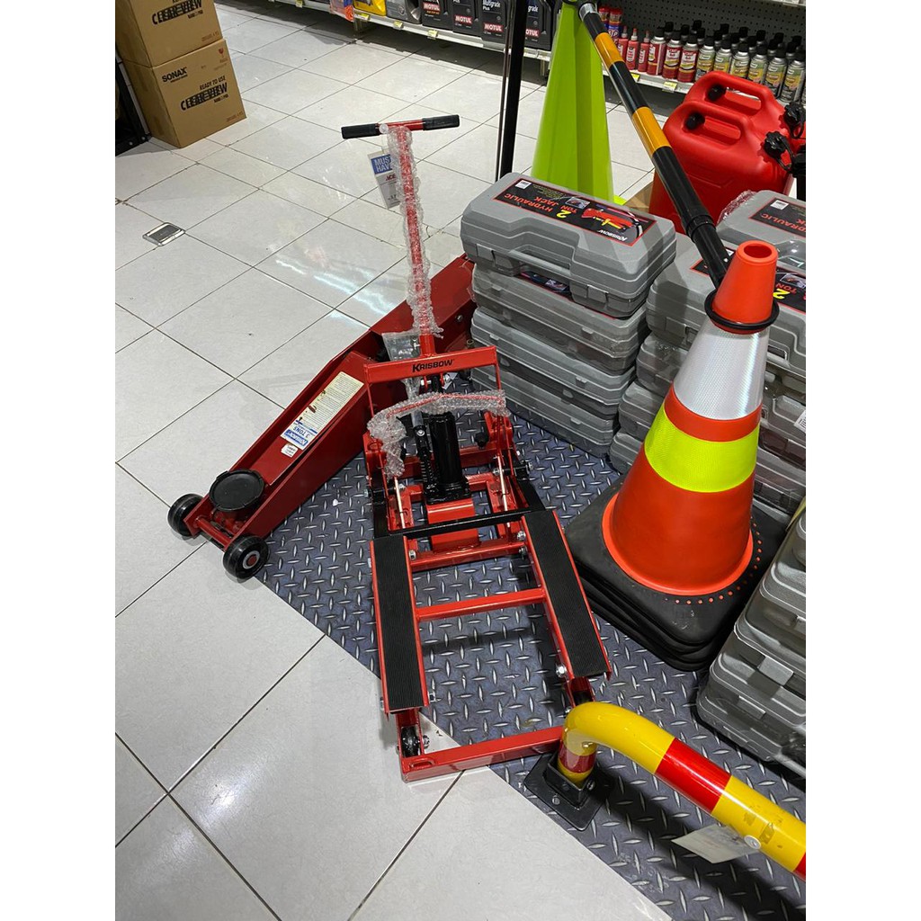 Krisbow Dongkrak Myor Motorcycle Lift Table Lift Bike Lift Motor Floor 750kg Shopee Indonesia