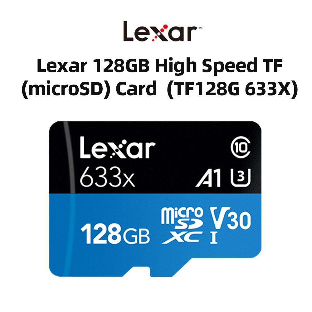 Memory CardsLexar 64GB 128GB High Speed TF(microSD) Card（TF64G 633X）（TF128G 633X）