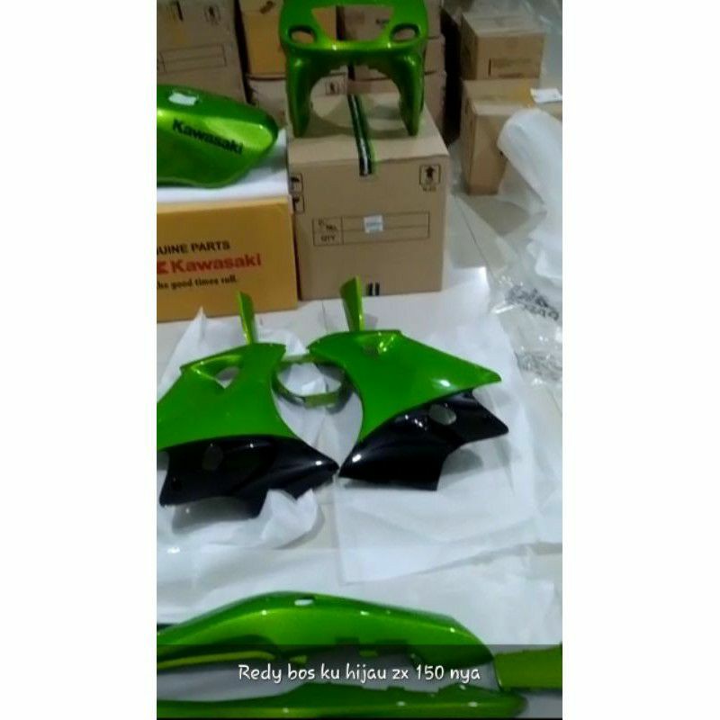 Fairing body set Ninja RR 150 HIJAU ZX ORIGINAL