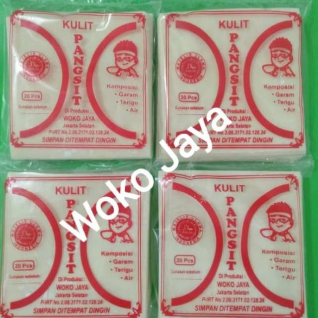 Kulit Pangsit rebus/Goreng, 100%Halal
