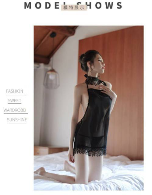 Lingerie Sexy Short All Size Black / Lingery Sexy 8321-5