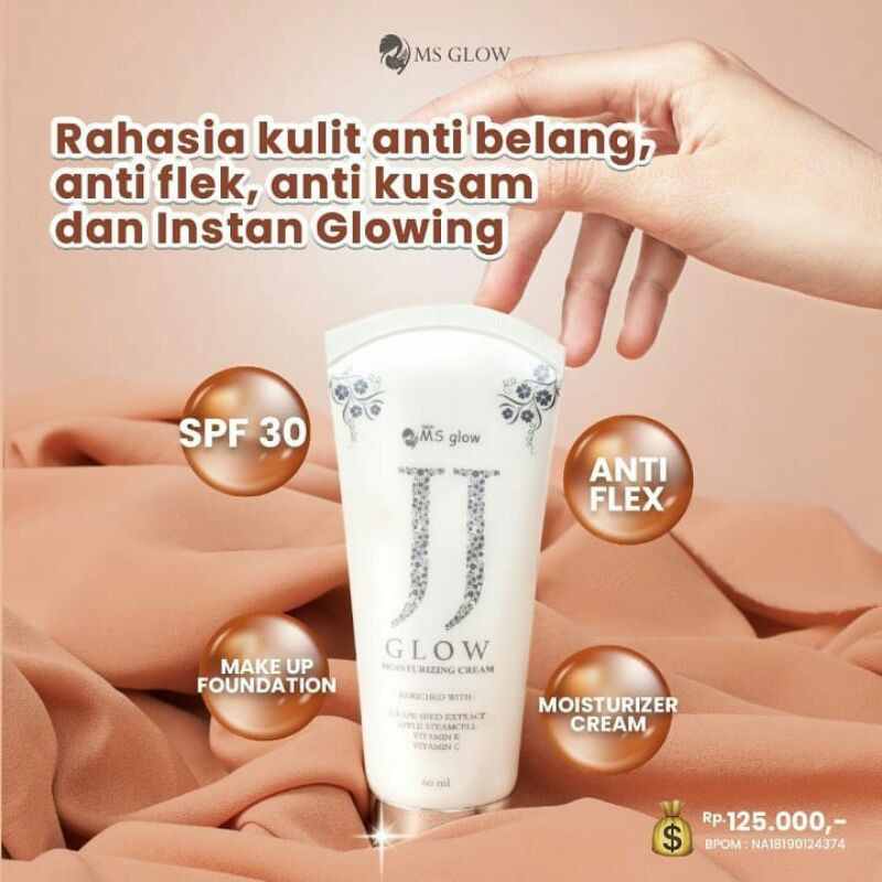 JJ Glow MS GLOW Magelang Original SPF 30 Body Lotion Tone up Cream Foundation Creamy Lotion Pencerah