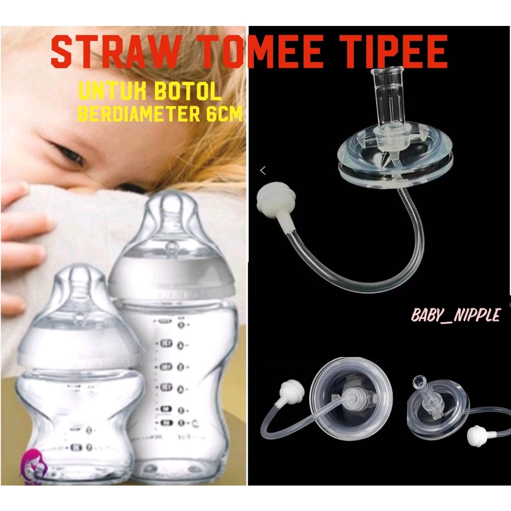 Sedotan Pengganti Nipple untuk Tommee tippee/Straw Tomee tippee/Straw 6 cm