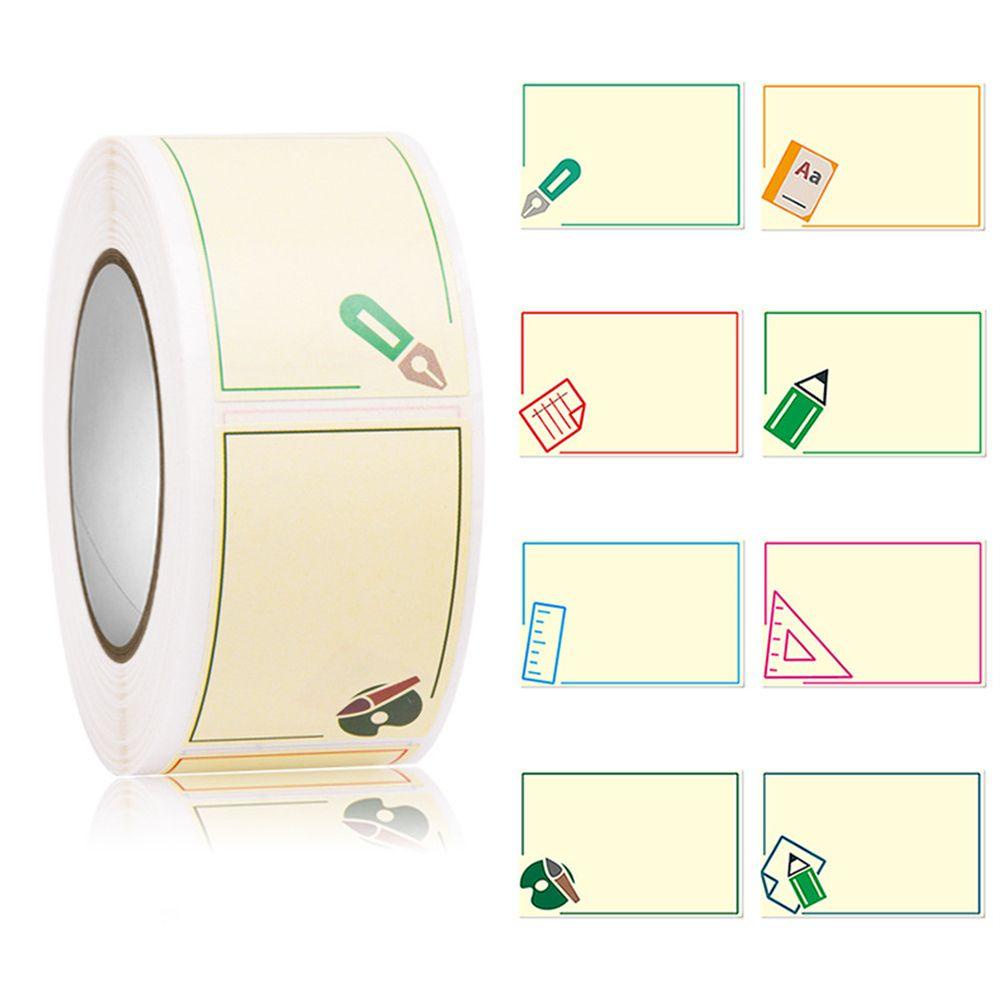 TOP 350 Pcs/roll Label Stiker Hadiah Sekolah Kartun Anak Self Adhesive Sealing Stickers