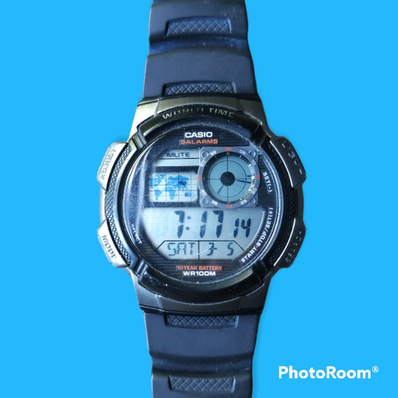 Jam Tangan Casio AE-1000 W Original-Bekas-Second-Murah