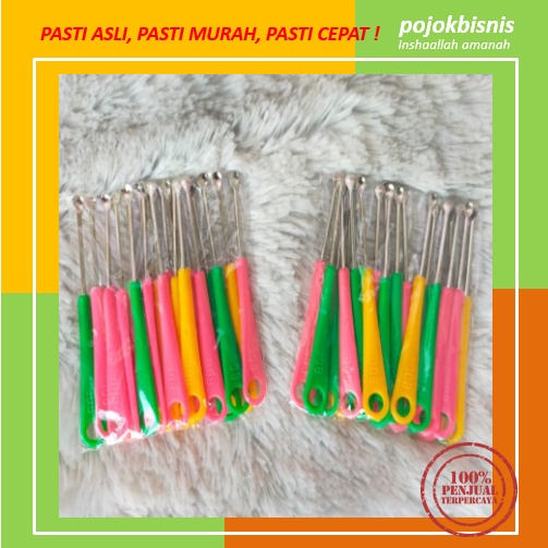 KOREK KUPING STAINLIES STELL / KOREK KUPING BESI CHROOM HARGA PER PCS