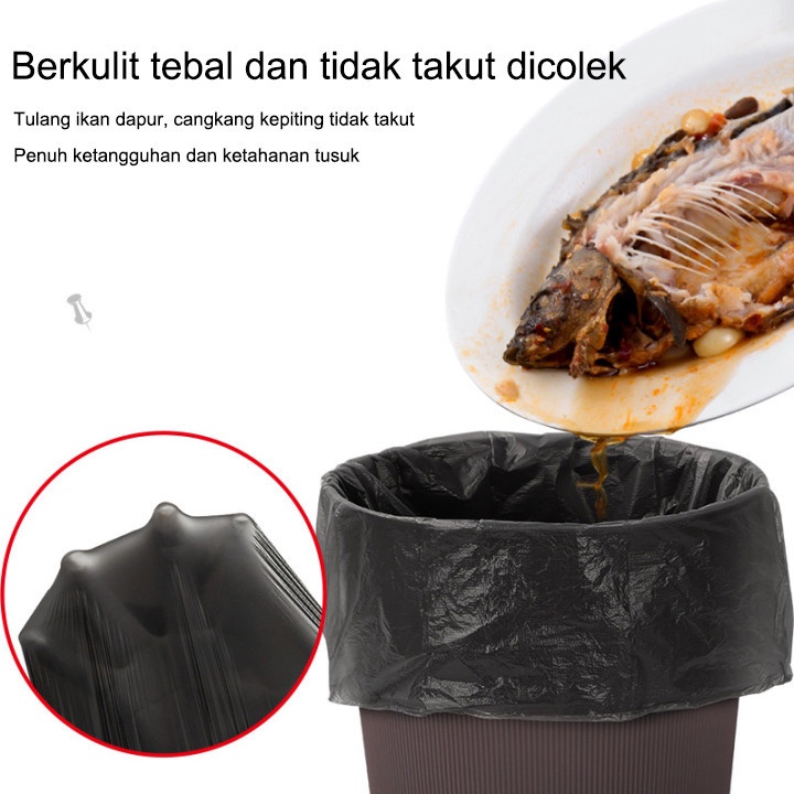 COD❤️Kantong Plastik Sampah Hitam Trash Bag Trashbag Tempat Sampah Plastik Garbage Bag