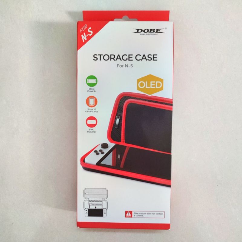 Nintendo Switch OLED DOBE STORAGE POUCH CARRY CASE TAS TRAVEL BAG Dompet