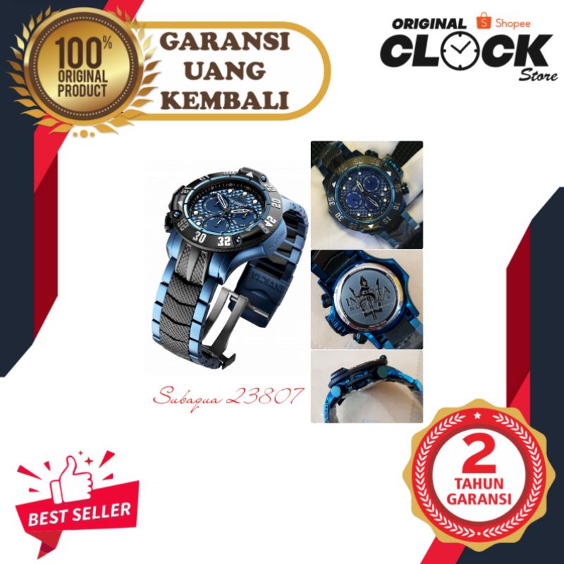 JAM TANGAN PRIA WANITA | RANTAI | KULIT | KARET | MURAH | pria invicta subaqua-23807 stainless steel