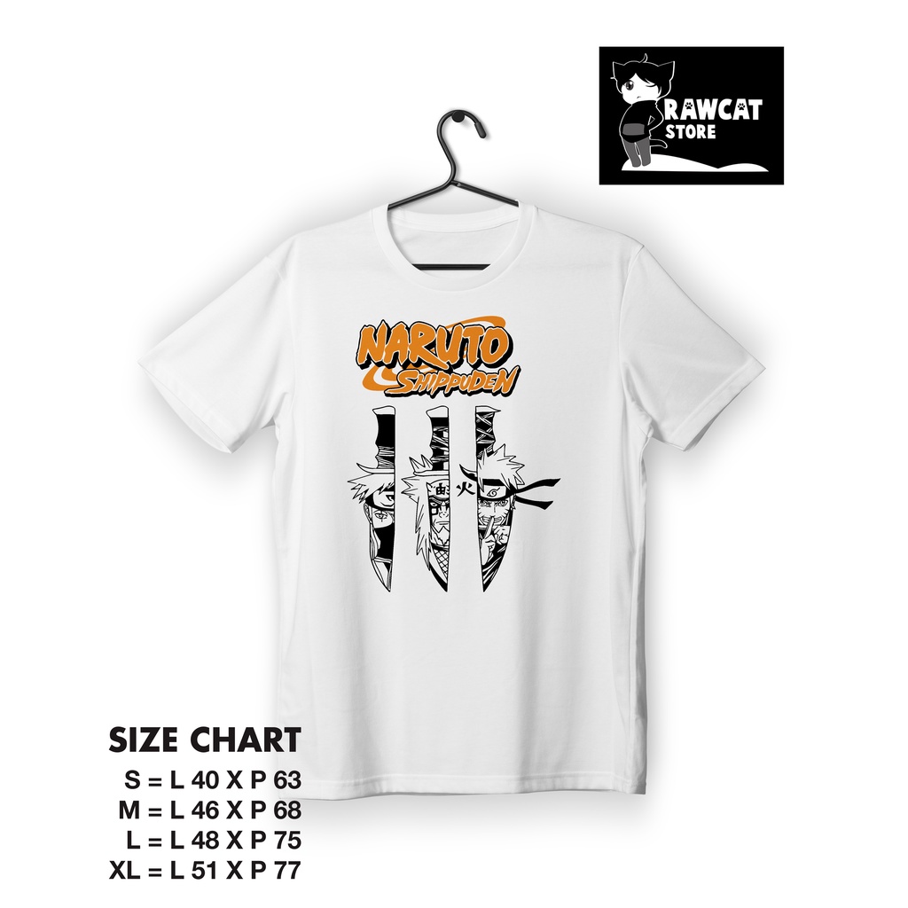 Kaos Anime Naruto Knife Distro Keren