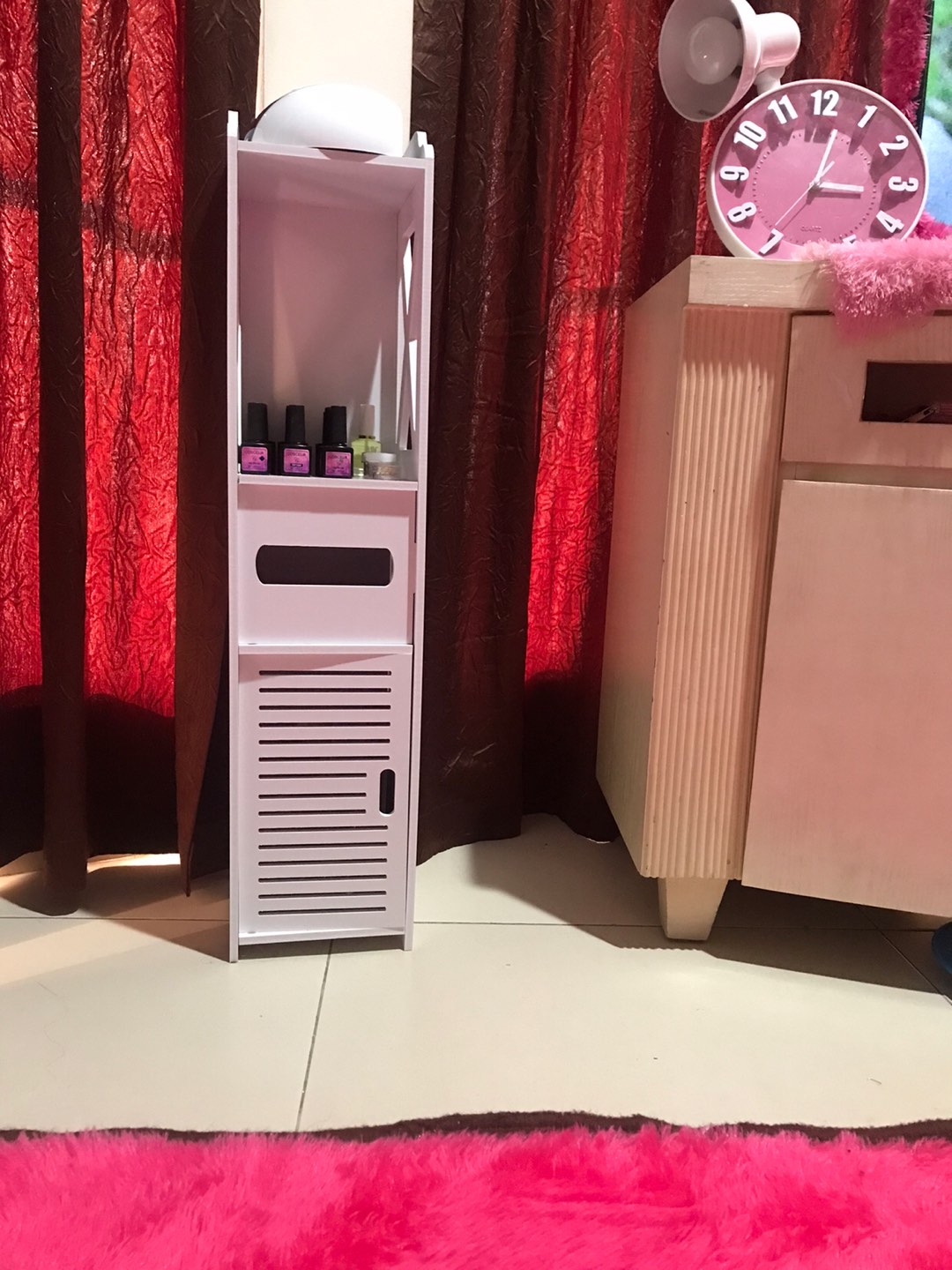 Je Lemari Rak Serbaguna Dc18 Rak Kamar Mandi Alat Mandi Pakaian Kosmetik Pajangan Dekorasi