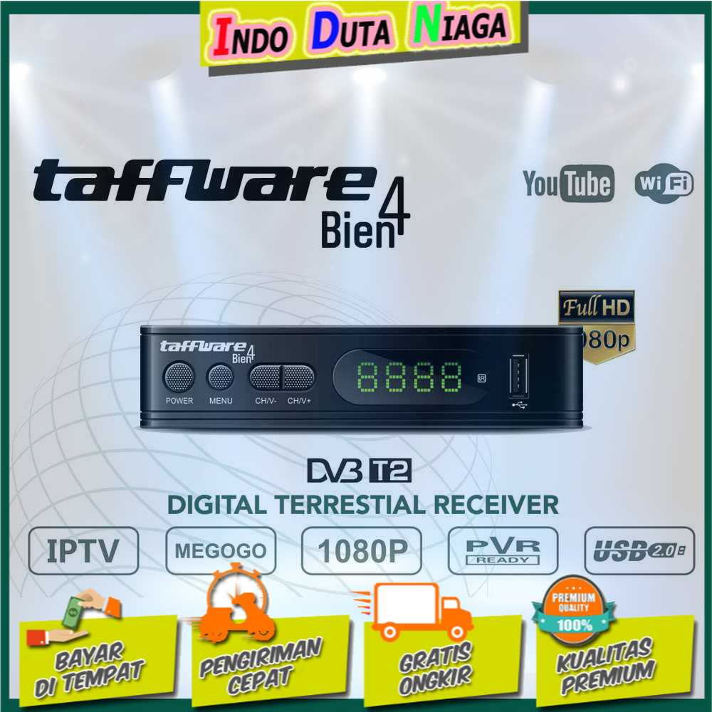 IDN TECH - Taffware Bien4 Digital Satellite TV Tuner Box H.264 1080P DVB-T2