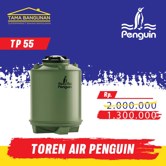 Toren / Tandon / Tangki Air Pinguin 500 Liter - TP 55