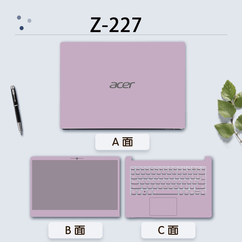 Acer Legend Young Sticker SWIFT 3 SWIFT 5  AN515  A315 SF314 A515-45 Extraordinary S3pro Solid Color Protective Film Ink Dance Ex214 / Ex215 Notebook Legend X Simple Film Shadow Knight Dragon / Engine 15.6 Inch Full Set