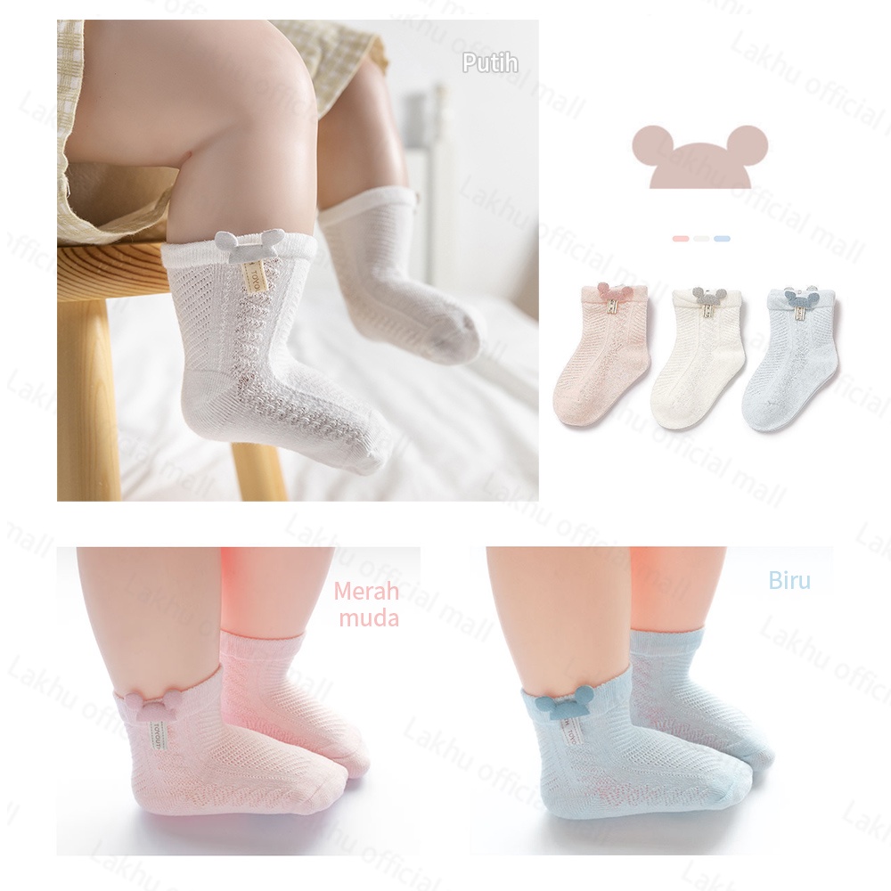 Lakhu socks baby kids/kaus kaki bayi /kaos kaki bayi anak lucu anti slip