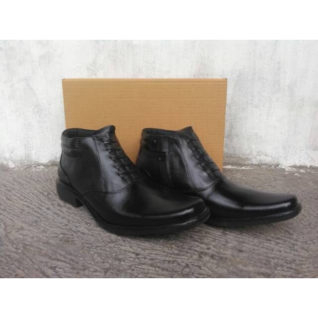 Sepatu PDH Security/Satpam/Polisi Kulit Asli